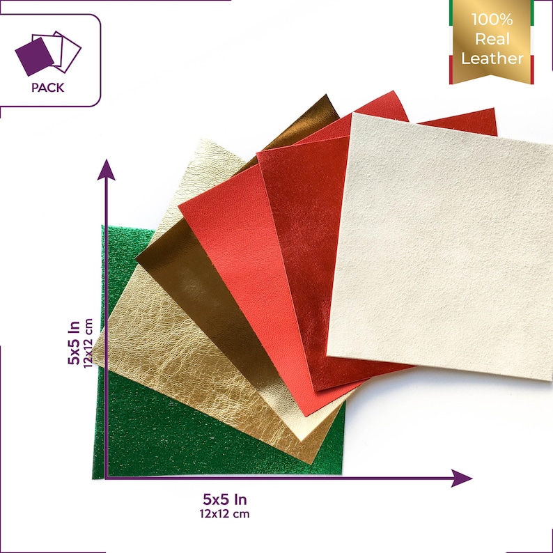 NEW Xmas theme leather sheets Real leather pieces for DIY Christmas theme fabric Real leather material Shiny leather pieces for handcrafting image 5