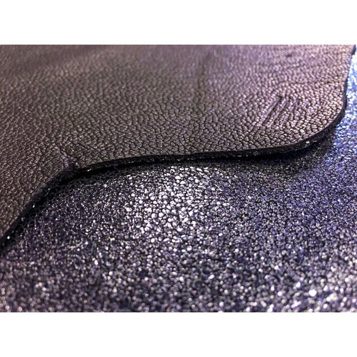 PURPLE shiny leather print Thick leather fabric pieces PURPLE Etsy