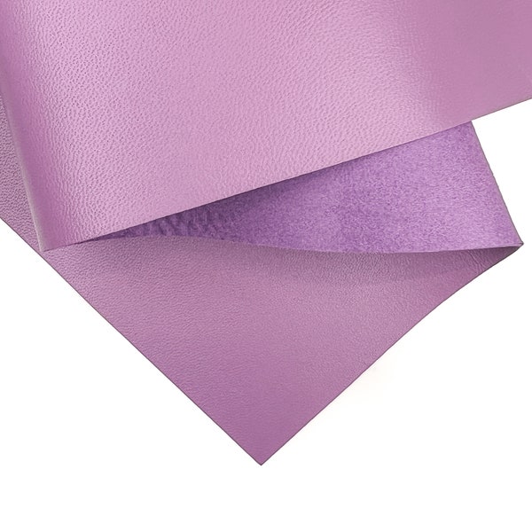 Lavender Leather Lilac Pink Lambskin Sheet / Soft Smooth Sheep Leather 6x6 / 8x10 / 12x12 / 12x18 / 18x24 ENGLISH LAVENDER 1210, 0.8mm/2oz