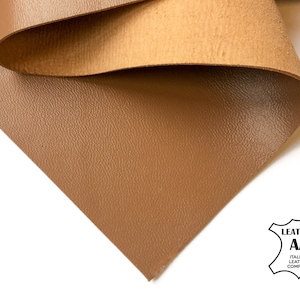 Foglio in vera pelle MARRONE chiaro 6x6 / 8x10 / 12x12 / 12x18 / 18x24 Pezzi di scarto di pelle di agnello tono caldo classico 1.75oz/0.7mm Gomma morbida 548