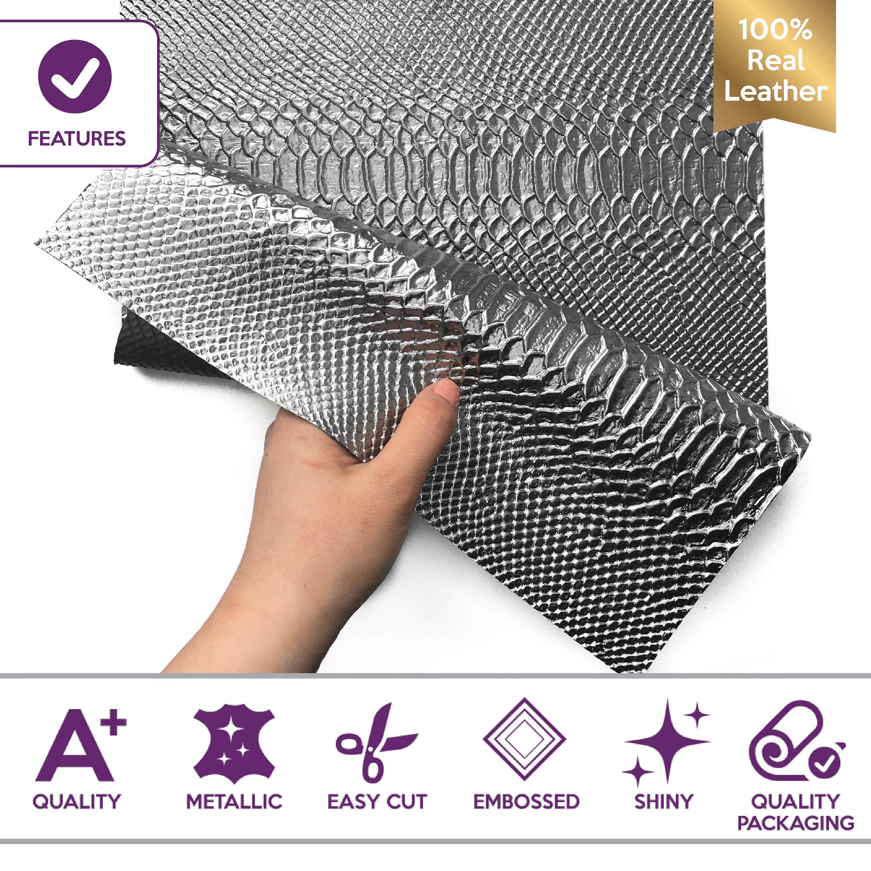 Sliver Snake Skin Pattern DARK SILVER Snake Skin Sheet 6x6 / 8x10 / 12x12 / 12x18 / 18x24 Animal ...