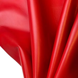 Red Lambskin Leather Bright Hides 4, 5, 6, 7 sqft (0.36-0.76m2) Shiny Italian Hides 0.8 mm/ 2 oz Thick Sewing Pieces Diy RACING RED 593