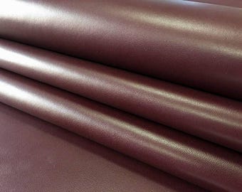 Burgunderrote Lammlederstücke 0.9 mm weinrote Lammlederstücke 491