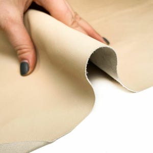 Beige Thin Real Leather Hides Aniline Leather The Most Natural Fabric Highest Quality Grade PISTACHIO SHEL 1118 / 0.5 mm/ 1.25 oz image 7
