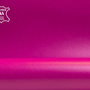 Bright PURPLE Fuchsia Leather Fabric Genuine sheep sheets for sewing Bright Pink Lambskin Pieces HYACINTH VIOLET 632 0.8 mm/ 2oz