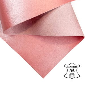 Hojas de piel de cordero Perlamuter rosa bebé brillante 6x6/8x10/12x12/12x18/18x24 PERLAMUTER ROSA BEBÉ 1480 / 1 mm/2.5oz