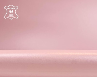 Cuero ROSA CLARO Láminas de oveja genuina para coser Piezas de cuero real Piel de animal natural 0,8 mm/ 2 oz LILA PÁLIDO 403