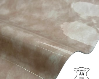 Beige Marble Lambskin Leather 5, 6, 7, 8, 10 sqft Glossy Marmor Finish Real Soft Animal Leather 1.1mm//2.75oz Marmor 1690