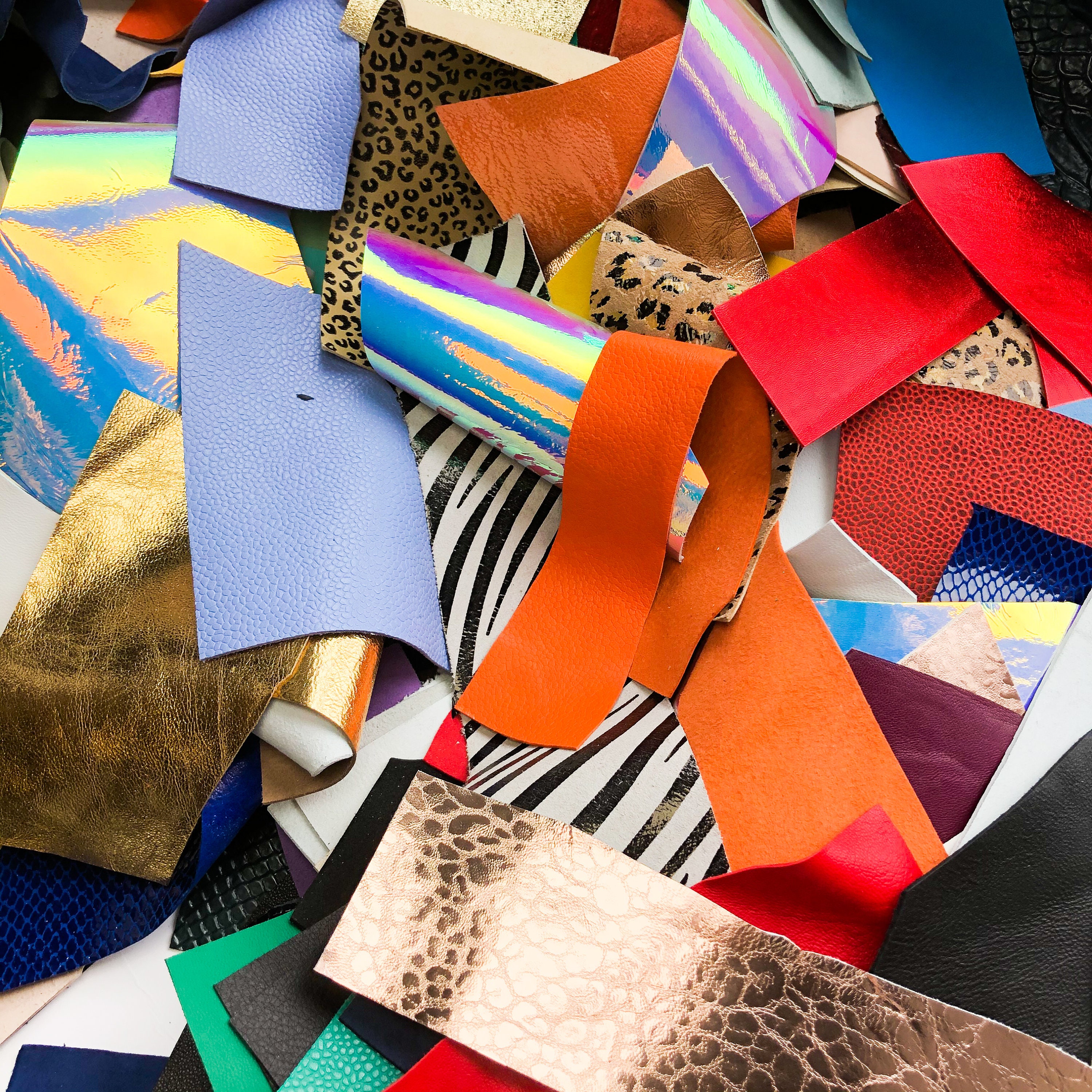 Colorful Leather Scraps for Crafts - Softstar Shoes