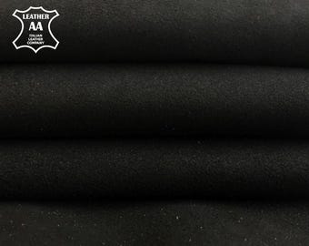 Suede Leather  | BLACK | Genuine Lambskin | Soft & Supple | 2oz/2.5oz | Sewing and Crafting Material 98