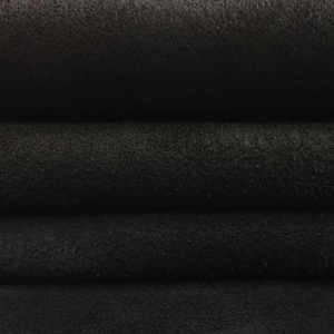Black suede STRETCH leather, genuine lambskin stretch black natural lambskin hide genuine suede leather material, BLACK PANTHER, 549, 0.9 mm