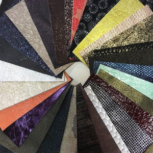 SORPRESA 6x6 pollici pre taglio foglio in pelle set fogli di pelle COLORATI 6/12 pezzi uno di un genere Fogli di pelle genuini Pelle Pelle Pelle per orecchini