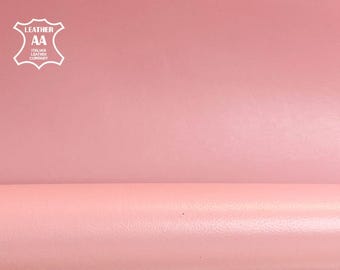 Baby Pink Lambskin Leather Light Pastel Pink 5, 6, 7 sqft (0.46-0.76m2) Genuine Animal 0.7 mm/1.75oz PINK NECTAR 241
