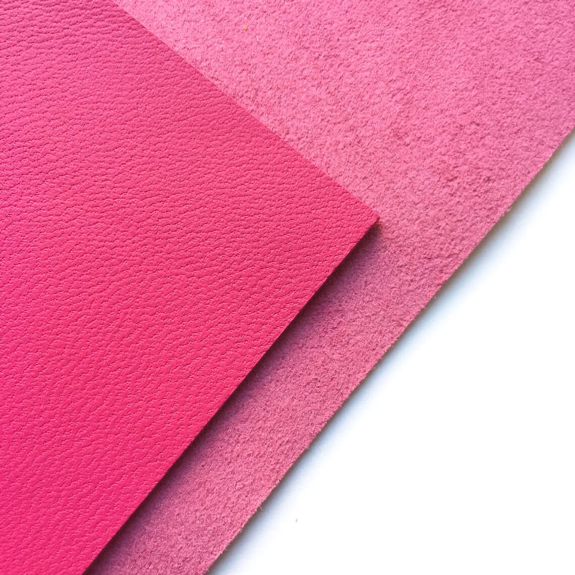 Bright PINK Sheets 12x12in/30x30cm Genuine Leather Earring | Etsy