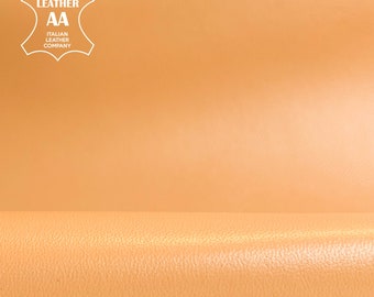 Warm Peachy Beige Lambskin 6 - 7sqft // 0.58 - 0.7m2 Thick Pieces 0.9mm/2.25oz Sewing Leather MAPLE SUGAR 1499