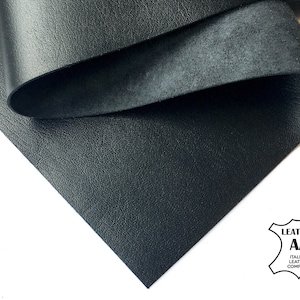 Fogli di vera pelle NERA 6x6 / 8x10 / 12x12 / 12x18 / 18x24 Pezzi di scarto di pelle di agnello premium 2.25oz/0.7mm PECORA NERA 674