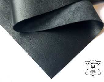 BLACK Genuine Leather Sheets 6x6 / 8x10 / 12x12 / 12x18 / 18x24 Premium Lambskin Leather Skin Scrap Pieces 2.25oz/0.7mm BLACK SHEEP 674