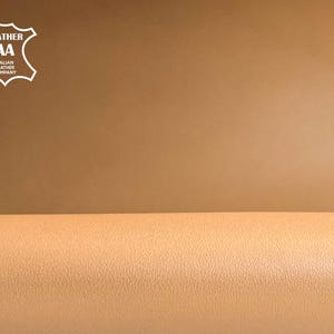 Beige Lambskin Leather Pieces 6, 7, 8, 9 sqft Matte Finish Real Thick Hides For Shoe Making Soft Fabric 1mm // 2.5oz DOE 1406 image 1