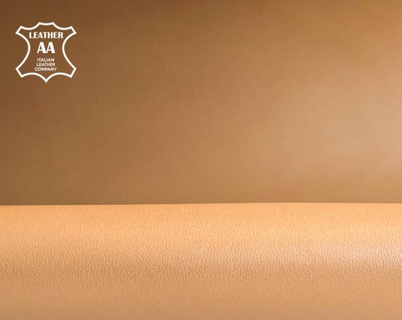 Beige Lambskin Leather Pieces 6, 7, 8, 9 sqft Matte Finish Real Thick Hides For Shoe Making  Soft Fabric 1mm // 2.5oz DOE 1406