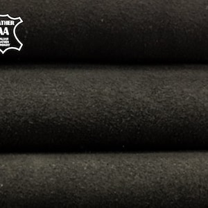Dark Gray Suede // Genuine Sheepskin Sheets For Sewing // Soft Suede Material // Thin Italian Velour, 380, 0.6mm/1.5oz