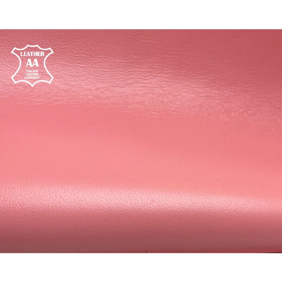 Pastel Pink Leather Hides // Soft Baby Pink Color Leather for Sewing //  Crafting Pieces //strawberry Ice, 1052, 0.8mm/2oz 
