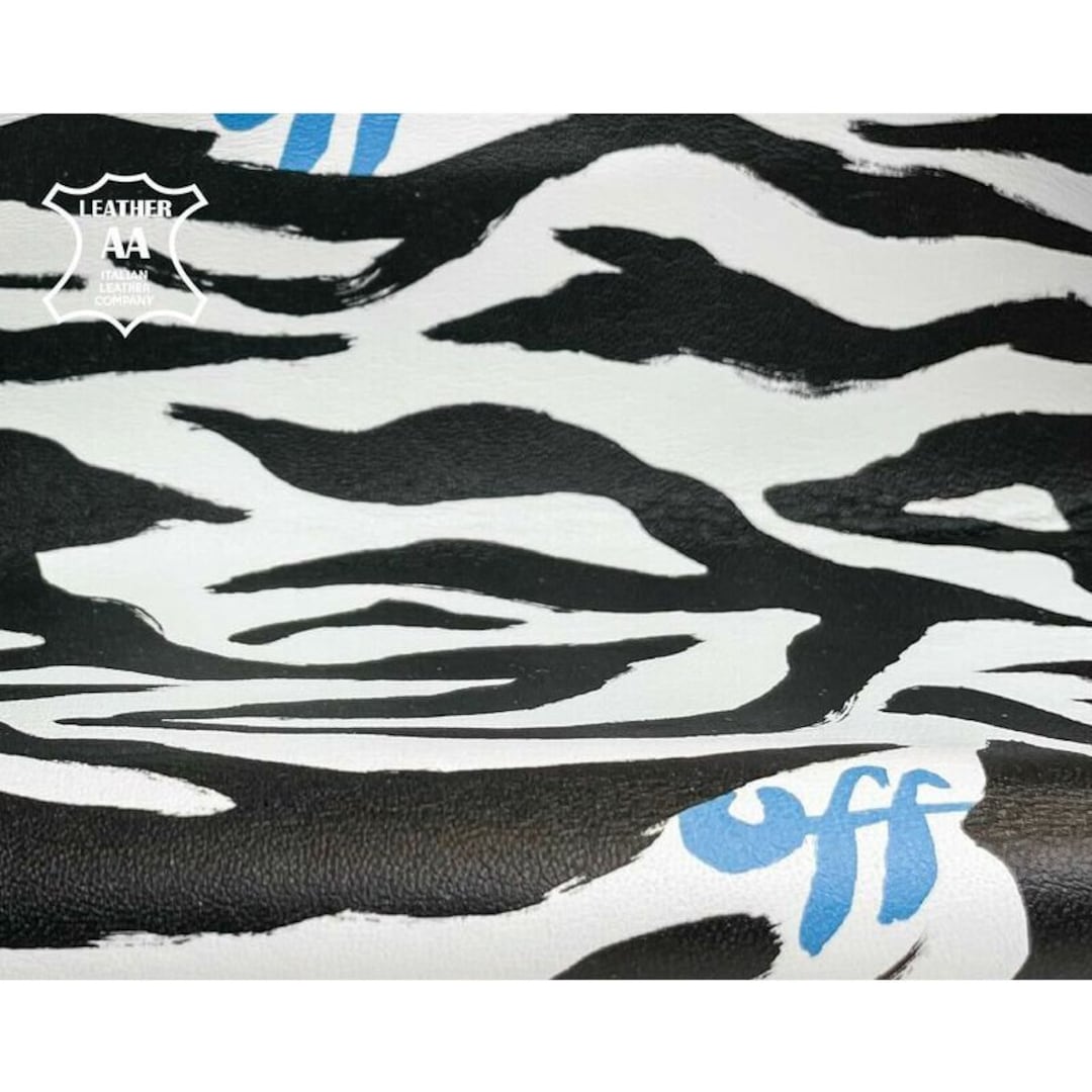 Black & White Zebra Print Leather// Real Lambskin Leather //sewing