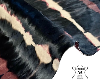 Striped Real Pony Hair Leather 4, 6, 8 sqft Limited Edition Hide 1.1–1.2 mm (2.75–3 oz)
