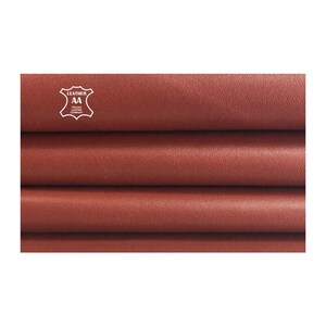 BROWN leather fabric Red Leather pieces Leather sheets DARK CURRANT 656, 2.25oz Real animal skin hide Natural lambskin leather pieces 0.9mm