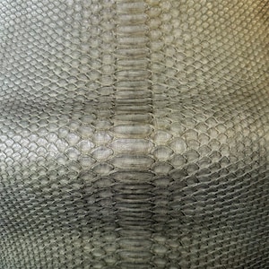Green Python Hides Genuine Snakeskin Leather Real Scale Texture 0.7-0.8mm/1.75-2oz