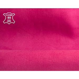 Pinkes Wildleder // Wildleder Stoff // Rosa Velourleder // Velourstoff zum Nähen // KAKTUSBLUME, 1350, 1.0 mm
