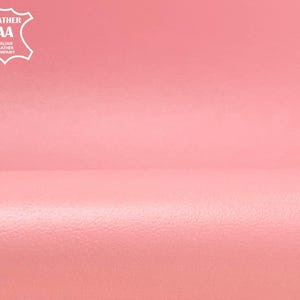 Cuir d'agneau rose clair Feuilles de 4 à 7 pieds carrés à coudre// Cuir d'agneau véritable// Mousseline de soie LILAS 578, 0,8 mm/ 2 oz