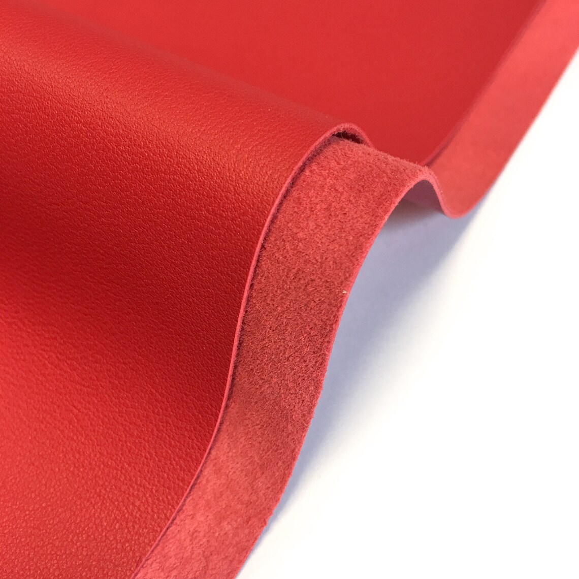 Bright RED Genuine Leather Sheet 8x10in/20x25cm // 2oz/0.8mm Etsy
