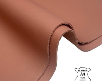 Dusty Rose Cow Leather Sheets 6x6 / 8x10 / 12x12 / 12x18 in Real Leather Pieces 1.3 mm (3-3.5 oz) 1722