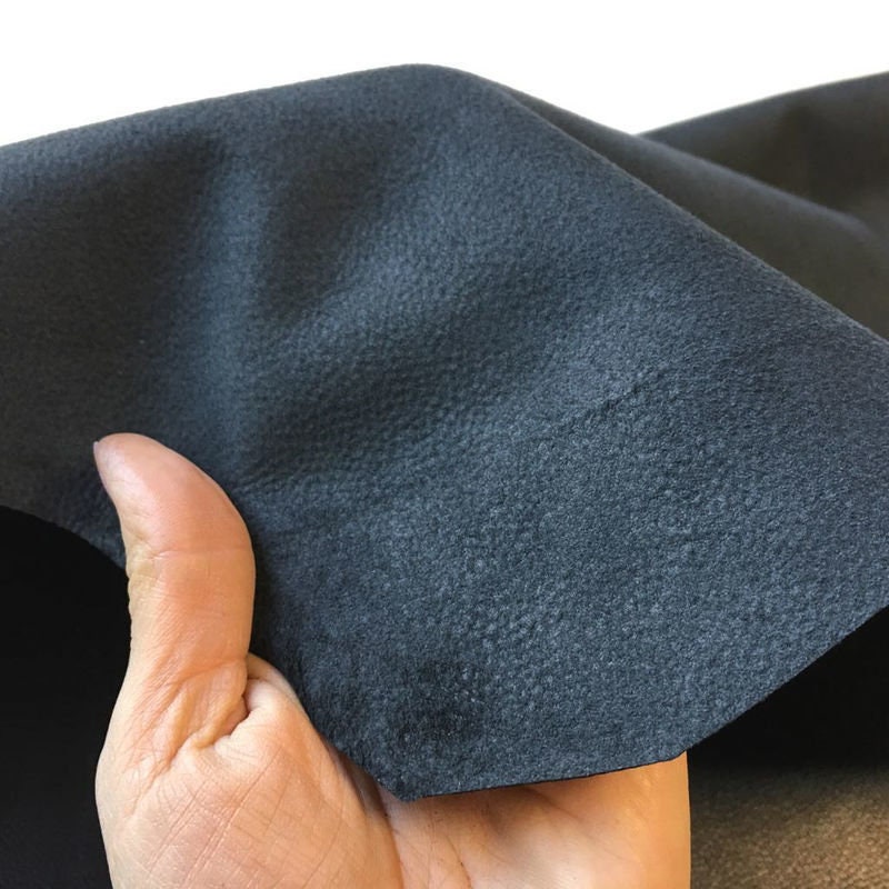 Textured BLACK Leather Sheets // Real Pebbled Leather Fabric// Genuine Leather  Hides for Sewing //BUMPY BLACK 846, 2oz/ 0.8 Mm -  Singapore