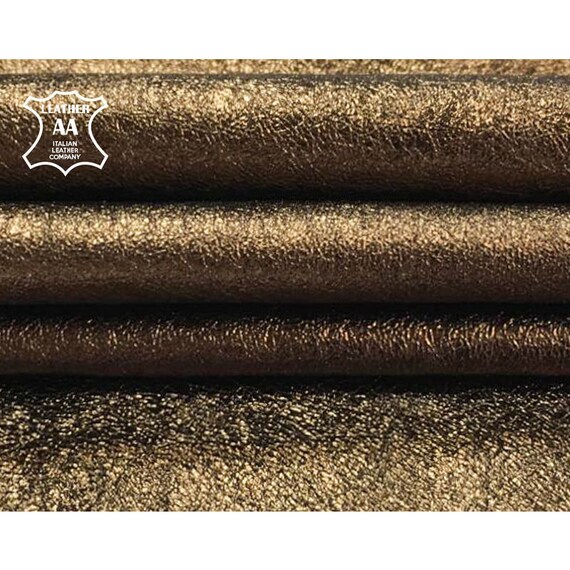 1.75oz BRONZE metallic leather crafts Dark Gold sheep sheets CRUNCHY BRONZE 785