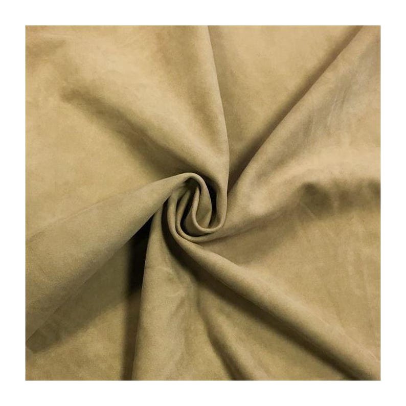 BEIGE Green Suede Leather// Genuine Sheep sheets for sewing //Velour leather hides //Natural Leather material //LARK 702, 0.6 mm/1.5 oz image 8