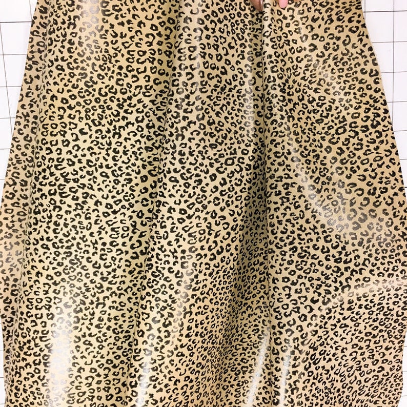 Small Spots CHEETAH Leather sheets Genuine Jaguar print Sheep | Etsy