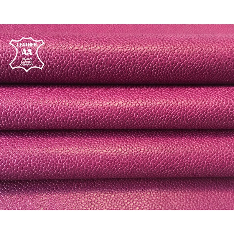 Lambskin Genuine Leather Hide Dark Rose Red Soft Touch 2 oz Beautiful Hides