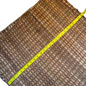Braided Brown Lambskin Leather 39 x 24 in or 20 x 24 in Sheets Thick Rectangle Leather Unique Laser Cut Sheepskin ~1mm/2.5oz image 8
