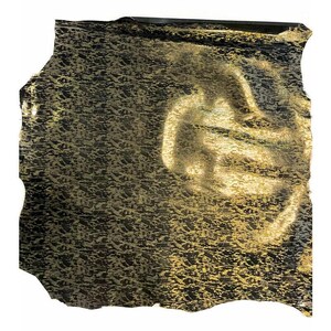 Glänzendes Leder mit Funkelndem Druck/ EchtlederMaterial/ Wähle deine Farbe aus, echten Tierlederstücken , NIGHTSKY 1283, 2.25 oz Bild 8