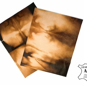 Genuine Pony Leather Sheet 8x10 / 12x24 / 18x24 // Real Natural Beige And Brown Fur // Pony Hair On Sheets // Pony Fur 946 1.1 mm / 3 oz
