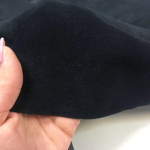 BLACK textured leather hides, Thin Metallic Sheep skin sheets Scaled lambskin PLAID BLACK 793, 1.25oz Genuine sewing leather geometric print image 3