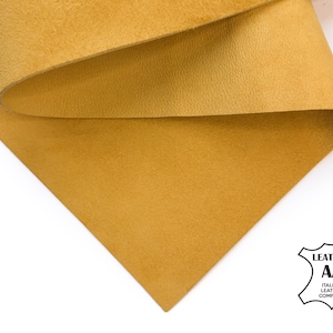 GELE suède lederen vellen 6x6 / 8x10 / 12x12 / 12x18 / 18x24 Echte Lambskin Craft Pieces Bright Yellow Velour Fabric Scraps 2.5oz/1.0mm