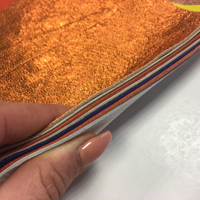 YELLOW and ORANGE scraps Off Cut Mix Real leather scrap packs DIY remnant pieces Genuine leather scrap pack for earring and handcrafting
