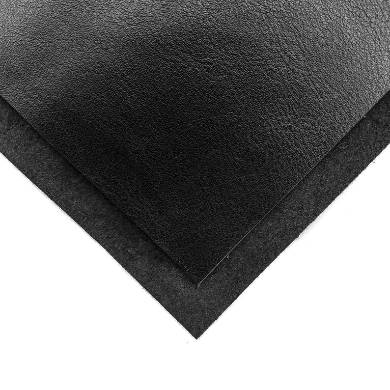Calf Leather Sheets || Black Cow Leather Pieces || Indigo Blue Textured Pieces || Sizes from 5x5 inches to 18x24 inches image 4