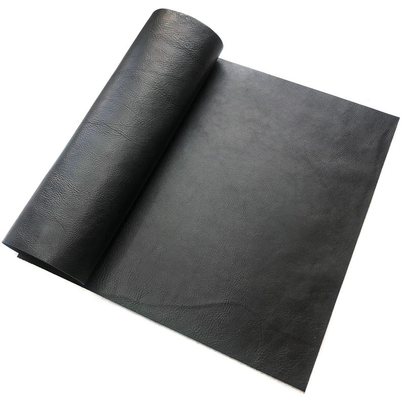 Calf Leather Sheets || Black Cow Leather Pieces || Indigo Blue Textured Pieces || Sizes from 5x5 inches to 18x24 inches image 2