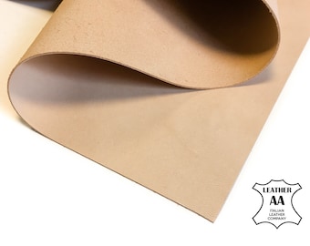 VEG TAN Crust Sheets Calf Leather vegetable tanned leather 6x6 / 8x10 / 12x12 / 12x18 / 18x24 Tooling Natural Large Scrap Pieces 1.2mm