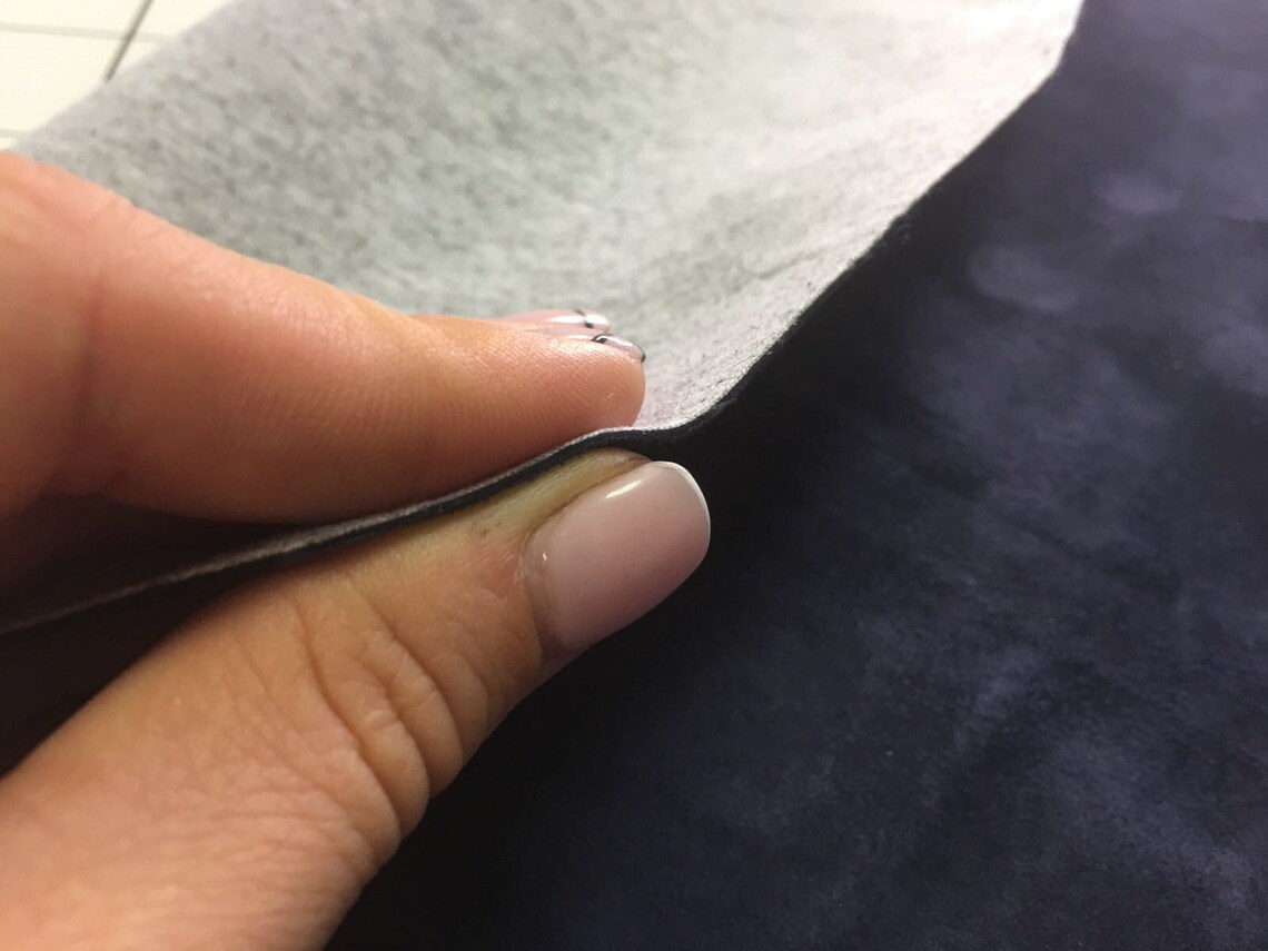 suede leather polish blue