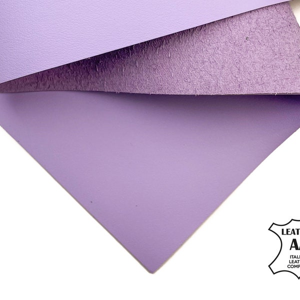 Matte Purple Lavender Calfskin Sheets 6x6 / 8x10 / 12x12 / 12x18 / 18x24 // Thick Real Calf Leather // Soft Flexable Fabric // 1.2mm/3oz