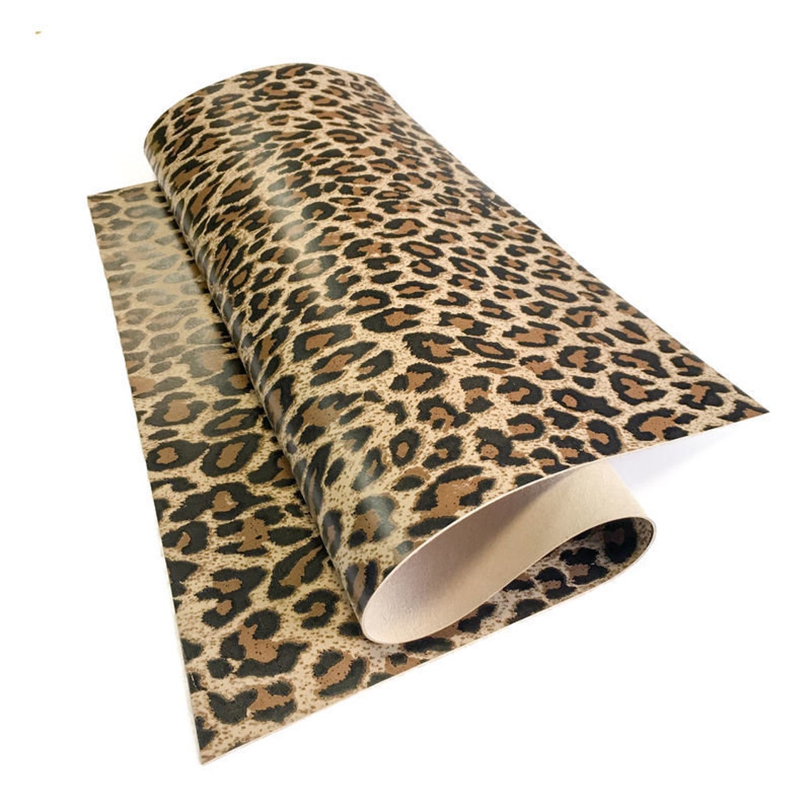 LEOPARD Leather Sheet 18x24in/45x60cm Real Animal Print Etsy